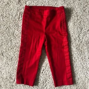 Janie and Jack red tuxedo pants, size 3T
